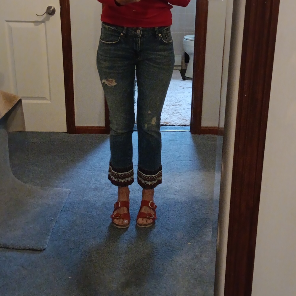 Anthropology jeans Pilcro and the letterpress
